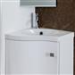 Oslo 38cm x (400x234)cm Left Hand (LH) 1 Tap Hole Corner Combi Long Basin - White