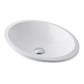 Pat 50cm x 36cm Cast Marble Sit On Basin - White