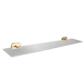 Asti Glass Shelf - Brushed Brass