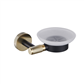 Catania Soap Dish in Matt Black/Brushed Brass