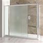 Volente 1850mm x 1000mm Frosted Slider Shower Door - Chrome