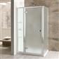 Volente 1850mm x 900mm Frosted Hinge Shower Door - Chrome