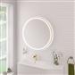 Levone 600x600mm LED Framed Bathroom Mirror - Brushed Brass