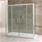 Volente 6mm Easy Clean 1850mm x 1200mm Double Sliding Shower Door - Chrome