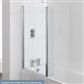 Beaufort 6mm 1400 x 850mm L-Shaped Bath Screen - Chrome Profiles