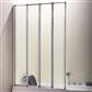 5mm 1400 x 1000mm Bath Screen with 4 Fold Panels - Chrome