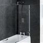 Volente 6mm 1500 x 850mm Thin Edged Bath Screen - Chrome Profiles