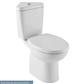 Lisbon II Corner Cistern with Dual Flush - White