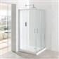 Vantage 6mm Easy Clean 800mm x 800mm Corner Entry Shower Enclosure - Chrome