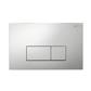 V Series Rod Operated Push Plate / Flush Plate - Silver Grey