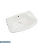 Loire 36cm x 25cm Right Hand (RH) 1 Tap Hole Ceramic Cloakroom Basin with Overflow - White