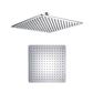 12" (300mm x 300mm) Square Stainless Steel Shower Head - Chrome