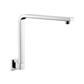 370mm Wall Mounted Square L Shaped Shower Arm - Chrome