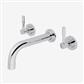 Leith Wall Mounted Basin Mixer Tap Chrome