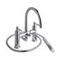 Prado Lever 4 Tap Hole Bath Shower Mixer Tap (BSM) with Handset Chrome