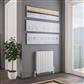 Tunstall Double 600 x 589 Radiator Matt White