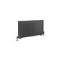 Tunstall Double 600 x 1179 Radiator Matt Anthracite