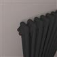 Rivassa 2 Column Radiator 600 x 833mm Matt Black