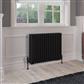 Rivassa 4 Column Radiator 600 x 785mm Matt Black