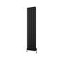 Guardia 1800 x 375 Aluminium Radiator Matt Black