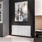 Guardia 600 x 1230 Aluminium Radiator Matt White 