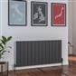 Peretti 600 x 1230 Aluminium Radiator Matt Anthracite