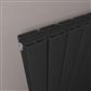 Hadleigh 600 x 485 Aluminium Radiator Matt Black