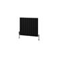 Hadleigh 600 x 625 Aluminium Radiator Matt Black