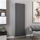 Hadleigh 1800 x 555 Aluminium Radiator Matt Anthracite