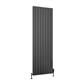 Hadleigh 1800 x 555 Aluminium Radiator Matt Anthracite