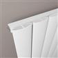 Malmesbury 1800 x 185 Aluminium Radiator Matt White