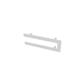 Universal Double Flat Style Towel Hanger 470mm Matt White