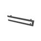 Universal Double Flat Style Towel Hanger 660mm Matt Anthracite