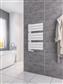 Helmsley 800 x 500 Towel Rail Matt White