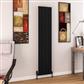 Charlton 1800 x 375 Aluminium Radiator Matt Black