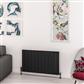 Withington 600 x 1040 Aluminium Radiator Matt Black