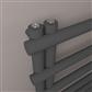 Marlow E-Style 850 x 600 Towel Rail Matt Anthracite