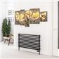 Murano 600 x 1000 Radiator Matt Black