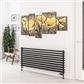 Murano 600 x 1400 Radiator Matt Black