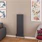 Withington 1200 x 375 Aluminium Radiator Matt Anthracite