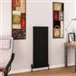 Charlton 1200 x 470 Aluminium Radiator Matt Black