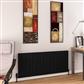 Charlton 600 x 1420 Aluminium Radiator Matt Black