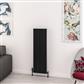 Withington 1200 x 375 Aluminium Radiator Matt Black