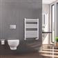 Defford 800 x 600mm Towel Rail Gloss White