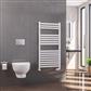 Defford 1200 x 600mm Towel Rail Gloss White