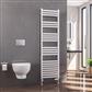 Defford 1800 x 500mm Towel Rail Gloss White