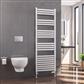 Defford 1800 x 600mm Towel Rail Gloss White