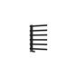 Platani 800 x 600mm Towel Rail Matt Black