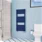 Deddington 1200 x 500 Towel Rail Matt Cobalt Blue