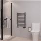 Corinium Round 800 x 500 Towel Rail Matt Anthracite